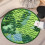 Round Green Moss Imitation Rug 80cm 4