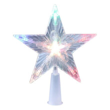 Étoile de Noël classique en forme d'étoile dorée scintillante avec lumières LED