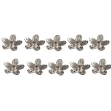 10 stks Artistieke Bloemvorm Wierook Stok Standhouder-zilver