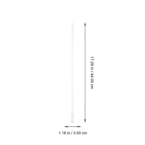 Rullestang til vertikale persienner, 43 cm, hvid 1