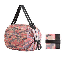 Reusable Shopping Bag Large Capacity Foldable Travel Tote with OneShoulder Strap for Groceries