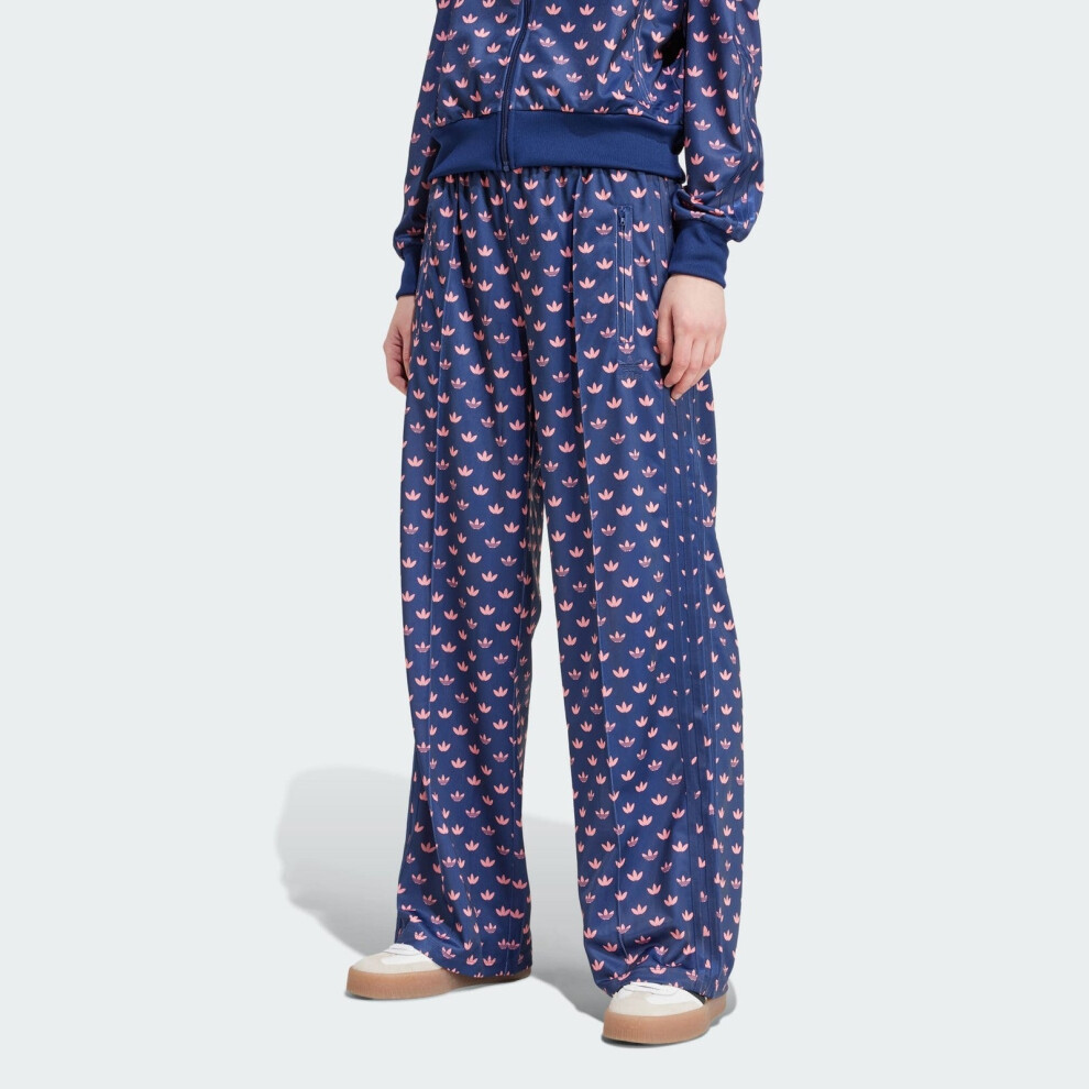 Adidas (Size: L) Originals Monogram Firebird Track Pants Blue