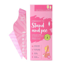 Female Urination Device Waterproof Paper Women Pee Funnel 10pcs for Travel Camping Pregnant Use