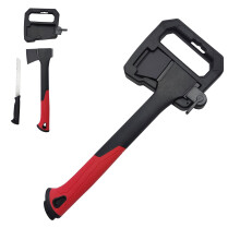 14 Inch Camping Axe with Saw and Knife, 3 in 1 Outdoor Survival Tool with Protective Box
