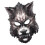 High Detail Polyester Animal Face Mask-Black Wolf Mask 1