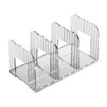 Elegant Storage Rack For Handbags And Books-Black 3 grids