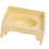 Modern Square Shape Pet Feeder Plastic Nonslip Feeding-Yellow 1