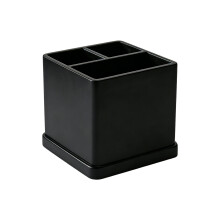 Not Slip Flexible Toothbrush Stand Ideal For Family-Black