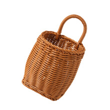 Plastic Rattan Styles Wall Hanging Basket For Home Decoration-B