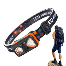 LED Headlamp Rechargeable for Outdoor Running Hiking Cycling, Lightweight with Adjustable Strap