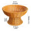 Stylish Elevated Fruit Basket With Handcrafted Appearance-Red 4