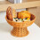 Stylish Elevated Fruit Basket With Handcrafted Appearance-Red 6