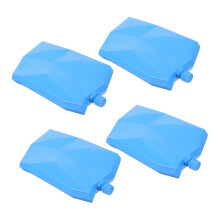 4Pcs Reusable Ice Packs for Coolers and Lunch Bags, Refillable Freezer Packs for Outdoor Activities