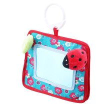 Brinquedo educativo para bebês, estimulação sensorial através de texturas táteis, espelho infantil com aprimoramento da coordenação motora