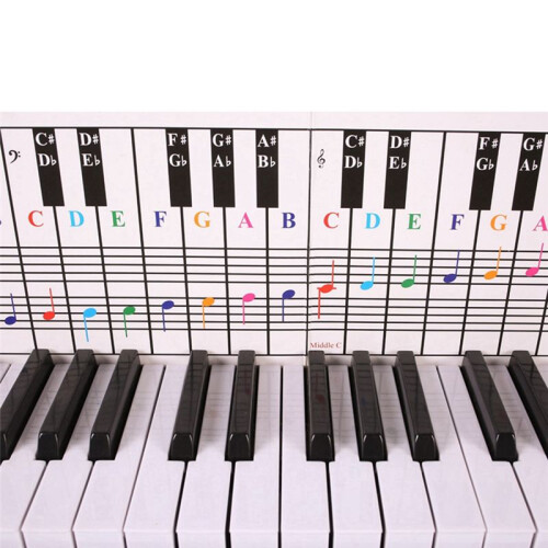 61Keys 88 Keys Piano Keyboard Reference Chart Five  Piano Reference Chart Electronic Piano Fingerings Practice Cards 1