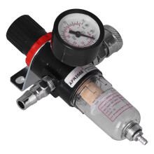 AFR2000 1/4 Zoll Luftkompressor Feuchtigkeitsfilter Wasser-Öl-Abscheider Regler mit Manometer
