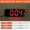 180 Rotation Projection Alarm Clock 12/24H LED Digital Clock USB Charge Ceiling Projector Alarm Clock (Red) 6