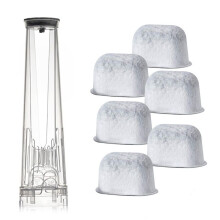 Filter Holder and Replacement Water Filters Kit for  CFN601/602/701/702/801/802 Series Espresso Coffee Machine 1+6