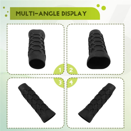 Pickleball Racket High Elastic Silicone Racket Grip Cover Octagonal Honeycomb Silicone Handle Protective Cover