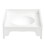 Square Pet Food Bowl with Stable Base Feeding and-White 1