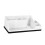 Practical Travel Toiletry bag pliable Design-white marble 1