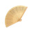 1Pc Bamboos Folding Fan Handheld Retro Wood-Carbonized color 1