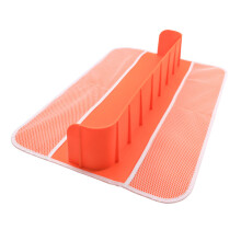 Silicone Bathtub Toy Storage Rack with Suction Cups-Orange