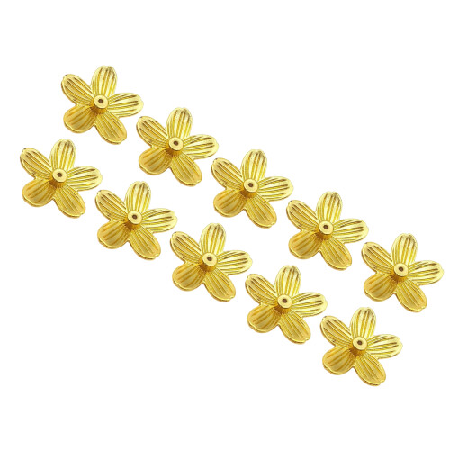 Lot de 10 porte-bâtons d'encens élégants en forme de fleur,-or