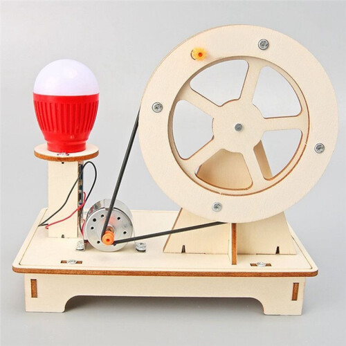 DIY Hand-Cranked Generator Kit Student Science and Technology Children'S Handmade Diy Material Pack Experimental Kit 1