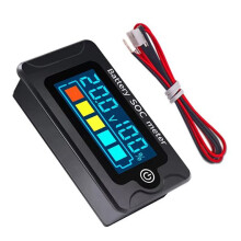 Ny PZEM-00 Vattentät Digital LCD Voltmeter Batterikapacitetstestare Spänningsindikator DC8-100V 12V 24V 36V 48V 72V