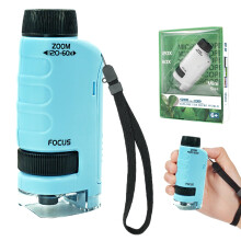 Kids Microscope for Ages 612, Portable STEM Learning Toy with Clear Viewing for Indoor and Outdoor Use