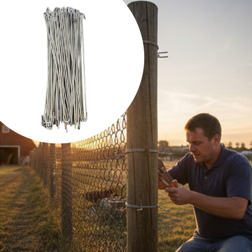 Connecteurs de clôture en acier flexibles, 100 pièces,-6 pouces 2