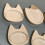 Assiettes miniatures en bois pour condiments, plats-B 7