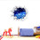 Sticker mural 3D avion, décoration intérieure, thème étoilé 1