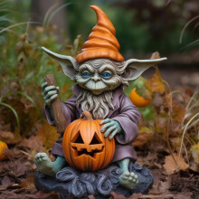 Halloweenské dekorace do interiéru a exteriéru z pryskyřice, dýně a