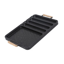 Flexible Barbecue Cooker With Effective Heat Distribution-Black
