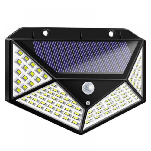 Solcellsvägglampa med PIR-sensor, 7W LED