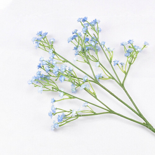 Artificial Blue Gypsophila Bouquet, 52 cm, 3-Piece Set