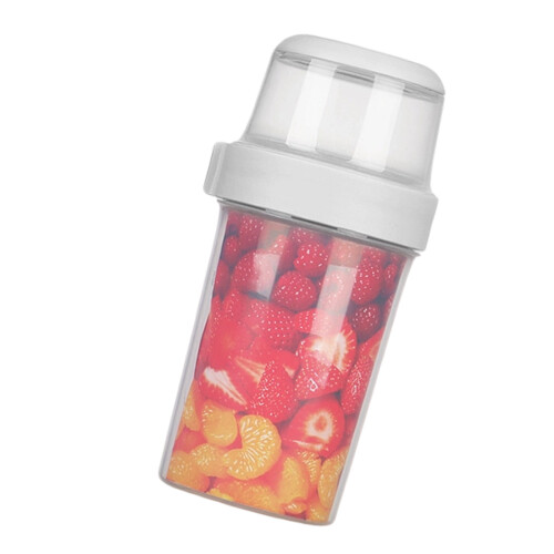 Stackable Sealed Food Storage Box 2 Compartments For-White