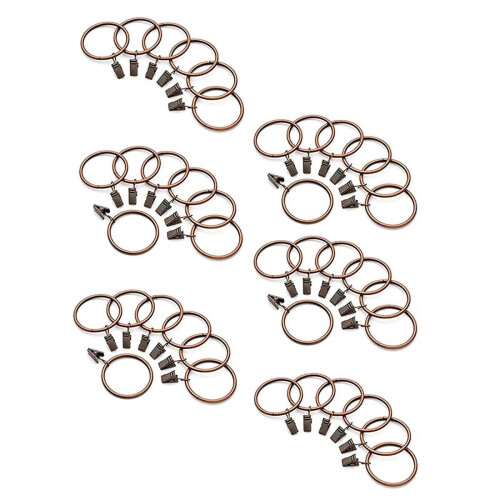 40x Inele de perdea din bronz, diametru interior 3,8 cm