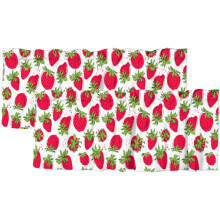 Jordgubbs- och fruktkappa 132 x 43 cm polyesterficka