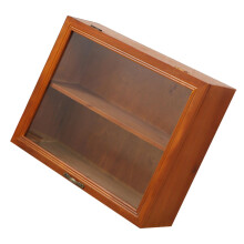 Wood Display Shelf and Jewelry Organizer for Collectibles, Figurines, SpaceSaving Dual Storage