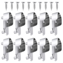 Set of 10 Strong Alloy Wardrobe Hanger Holders for Maximizing