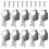 Pack Of 10 Space Saving Alloy Brackets For Mounting Wardrobe 1