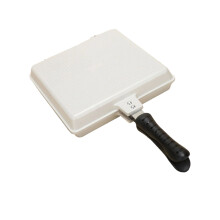 Metal Broiler Dish For Beef Vegetables And Seafood-White