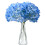 Blue Embroidered Hydrangea Bouquet Artificial Flowers 1