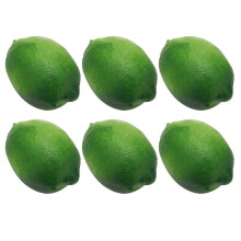 6x realistické plastové umělé citrony