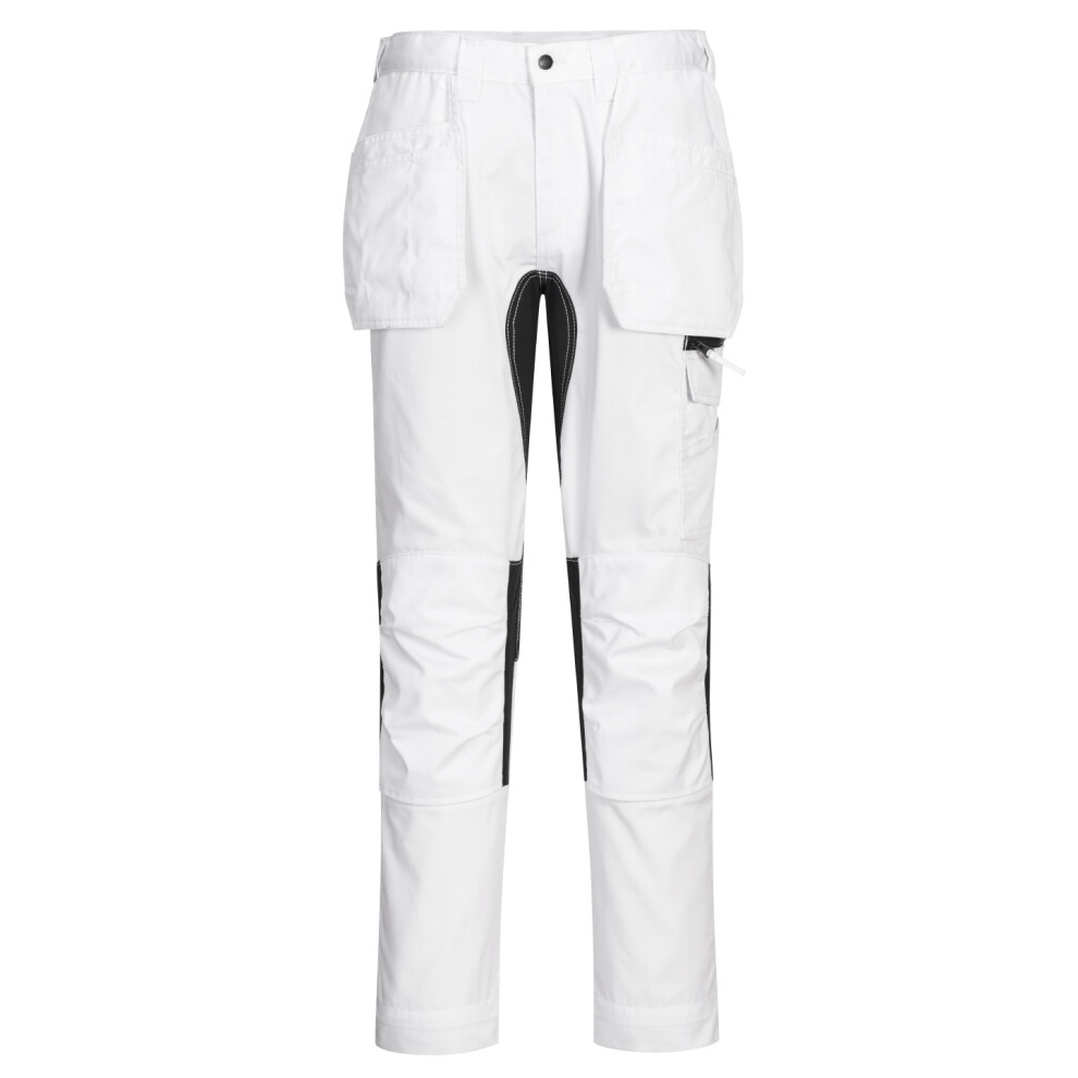 New Portwest Men's (32R, ) Wx2 Cargo Trousers White