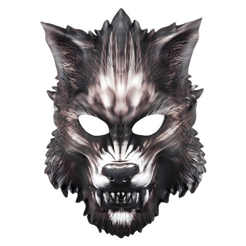 Einfach zu tragendes-Schwarze Wolfsmaske