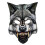 Weiche Polyestermaterialien Wolf verkleidet Maske für-Wolfsmaske 1